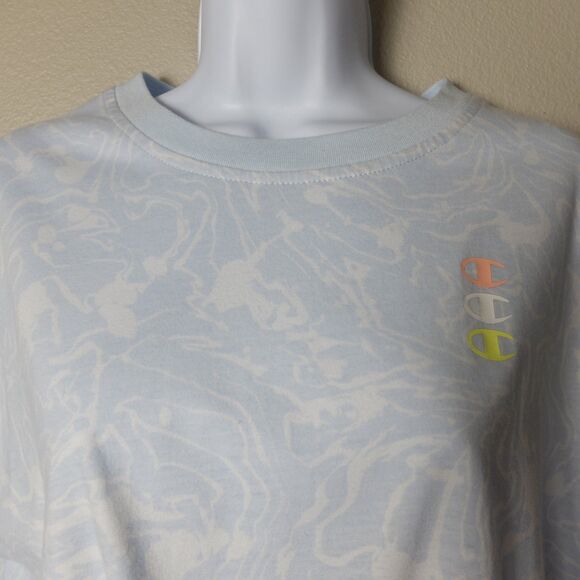 Champion Blue Tie-Front Active Shirt Size Medium - Picture 3 of 9